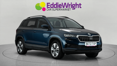 Used 2022 ŠKODA Karoq 1.0 TSI 110 Bhp SE DRIVE SUV (NQ) Blue at Eddie Wright Car Supermarket