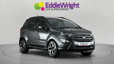 Used 2021 FORD Ecosport 1.0T EcoBoost GPF 100 Bhp ST-LINE (NQ) Grey at Eddie Wright Car Supermarket