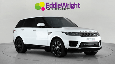 Used 2021 Land Rover Range Rover Sport 2.0T P400e 13.1KWH HSE SILVER 4WD SUV (NQ) White at Eddie Wright Car Supermarket