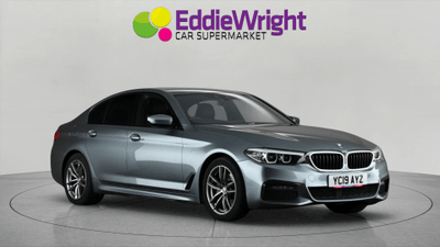 Used 2019 BMW 5 SERIES 520D 2.0 190 Bhp M Sport SALOON (NQ) Blue at Eddie Wright Car Supermarket