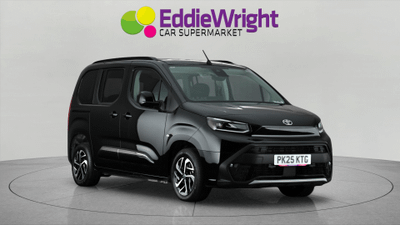 Used 2025 TOYOTA Proace City Verso 50 KWH 136PS DESIGN SHORT (NQ) Black at Eddie Wright Car Supermarket