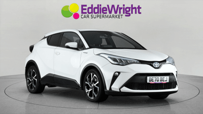 Used 2020 TOYOTA C-Hr 1.8 VVT-h 122 Bhp DESIGN SUV CVT (NQ) White at Eddie Wright Car Supermarket