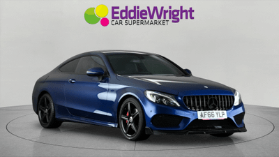 Used 2016 MERCEDES-BENZ C-Class C220 2.1 170 Bhp AMG LINE COUPE G-TRONIC+ (NQ) Blue at Eddie Wright Car Supermarket