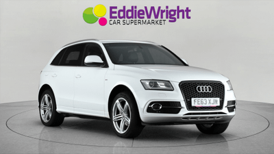 Used 2013 Audi Q5 2.0 TDI 177 Bhp S LINE PLUS QUATTRO (NQ) White at Eddie Wright Car Supermarket
