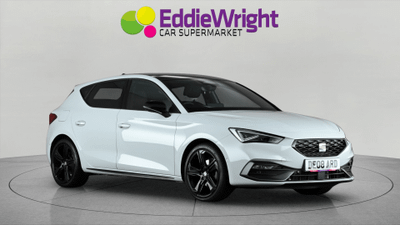 Used 2026 SEAT Leon 1.5 eTSI MHEV FR BLACK EDITION DSG (NQ) White at Eddie Wright Car Supermarket