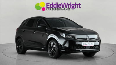 Used 2022 VAUXHALL Grandland 1.2T GS LINE SUV (NQ) Black at Eddie Wright Car Supermarket
