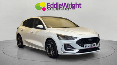 Used 2024 Ford FOCUS 1.0T EcoBoost MHEV 155 Bhp ST-LINE X DCT (NQ) White at Eddie Wright Car Supermarket