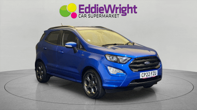 Used 2022 FORD ECOSPORT 1.0 ST-Line (NQ) Blue at Eddie Wright Car Supermarket