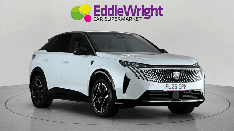 Used 2025 PEUGEOT 3008 E-3008 73KWH 210ps GT AUTO (NQ) White at Eddie Wright Car Supermarket
