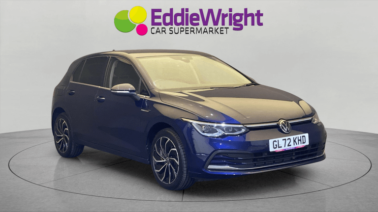 Used 2022 Volkswagen GOLF 1.5 TSI 130 Bhp STYLE EDITION (VQ) Blue at Eddie Wright Car Supermarket