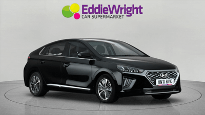 Used 2021 Hyundai IONIQ 1.6 h-GDI 8.9kWh 141 Bhp PREMIUM (VQ) Black at Eddie Wright Car Supermarket