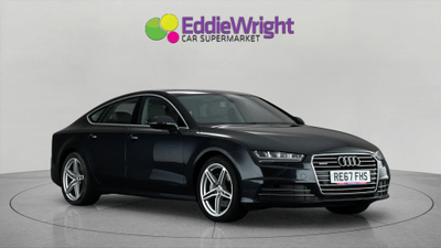 Used 2017 AUDI A7 3.0 TDI V6 218 Bhp BLACK EDITION QUATTRO SPORTBACK S TRONIC (NQ) Blue at Eddie Wright Car Supermarket