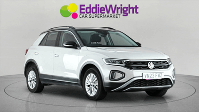 Used 2023 VOLKSWAGEN T-Roc 1.0 TSI 110 Bhp LIFE SUV (NQ) Grey at Eddie Wright Car Supermarket