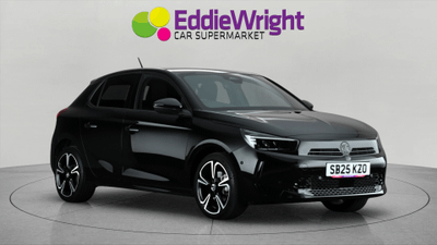 Used 2025 VAUXHALL Corsa 1.2 T GS (VQ) Black at Eddie Wright Car Supermarket