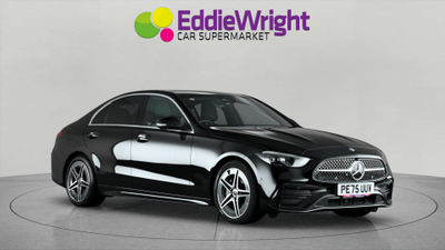 Used 2025 MERCEDES-BENZ C Class C200h 1.5T MHEV 224 Bhp AMG LINE (VQ) Black at Eddie Wright Car Supermarket