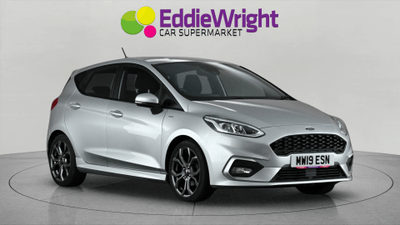 Used 2019 Ford FIESTA 1.0T EcoBoost 100 Bhp ST-LINE (NQ) Silver at Eddie Wright Car Supermarket