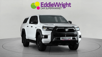 Used 2022 TOYOTA HILUX 2.8 d-4d 204 Bhp INVINCIBLE X PICKUP DOUBLECAB 4WD (VQ) White at Eddie Wright Car Supermarket