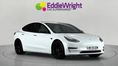 Used 2020 TESLA Model 3 (DUAL MOTOR) LONG RANGE (NQ) White at Eddie Wright Car Supermarket
