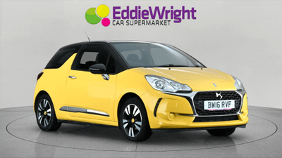 Used 2016 DS Automobiles 3 1.2 PureTech 82 Bhp CHIC (NQ) Yellow at Eddie Wright Car Supermarket