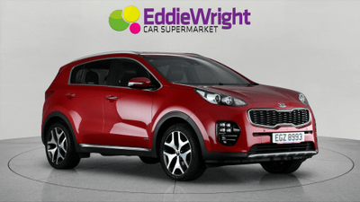 Used 2017 Kia Sportage 1.6 T-GDI 174 Bhp GT-LINE AWD (NQ) Red at Eddie Wright Car Supermarket