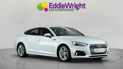 Used 2017 Audi A5 2.0 TDI ULTRA 190 Bhp SPORT SPORTBACK (NQ) White at Eddie Wright Car Supermarket