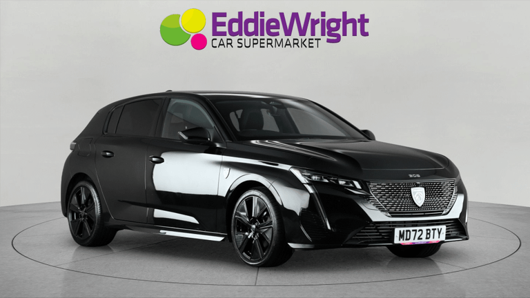 Used 2023 PEUGEOT 308 1.5 BlueHDI 130 Bhp GT EAT (NQ) Black at Eddie Wright Car Supermarket