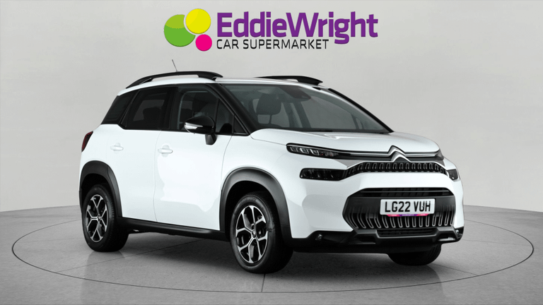 Used 2022 CITROEN C3 Aircross 1.2 SHINE (VQ) White at Eddie Wright Car Supermarket