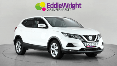 Used 2020 NISSAN Qashqai 1.3 DIG-T 160 Bhp ACENTA PREMIUM (NQ) White at Eddie Wright Car Supermarket