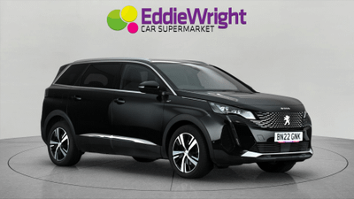 Used 2022 PEUGEOT 5008 1.5 Blue HDI 130 Bhp GT SUV EAT (NQ) Black at Eddie Wright Car Supermarket