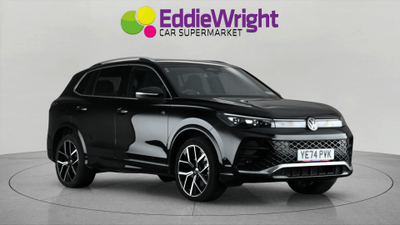 Used 2024 Volkswagen TIGUAN 1.5 TSI eHYBRID 19.7kWh 272 Bhp R-LINE DSG (NQ) Black at Eddie Wright Car Supermarket