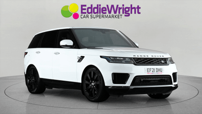 Used 2021 Land Rover Range Rover Sport 2.0T P400e 13.1KWH HSE SILVER 4WD SUV (NQ) White at Eddie Wright Car Supermarket