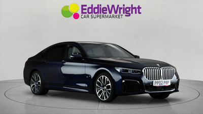 Used 2020 BMW 7 SERIES 745e 3.0TT 394 Bhp M SPORT SALOON (NQ) Blue at Eddie Wright Car Supermarket