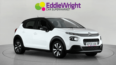 Used 2020 CITROEN C3 1.2 PureTech 83 Bhp FEEL (NQ) White at Eddie Wright Car Supermarket