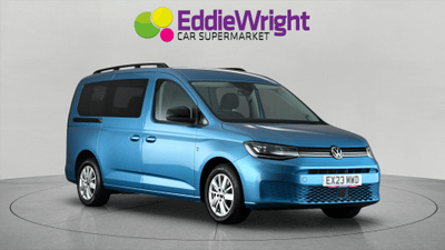 Used 2023 VOLKSWAGEN Caddy 2.0 TDI 122 Bhp LIFE MPV DSG (NQ) Blue at Eddie Wright Car Supermarket