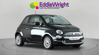Used 2016 FIAT 500 1.2i LOUNGE HATCHBACK (NQ) Black at Eddie Wright Car Supermarket