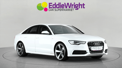 Used 2013 AUDI A6 2.0 TDI 177 Bhp S LINE (NQ) White at Eddie Wright Car Supermarket