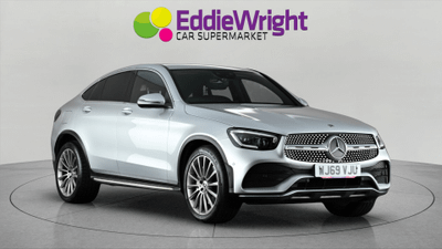 Used 2019 MERCEDES-BENZ Glc GLC220d 2.0 194 Bhp AMG LINE (PREMIUM) COUPE 4MATIC G-TRONIC+ (NQ) Silver at Eddie Wright Car Supermarket