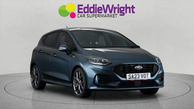 Used 2023 Ford FIESTA 1.0T EcoBoost 100 Bhp ST-LINE (NQ) Blue at Eddie Wright Car Supermarket