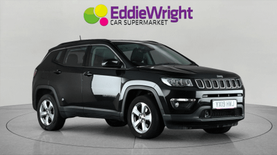 Used 2019 JEEP Compass 1.4T MultiAirll 140 Bhp LONGITUDE SUV (NQ) BLACK at Eddie Wright Car Supermarket