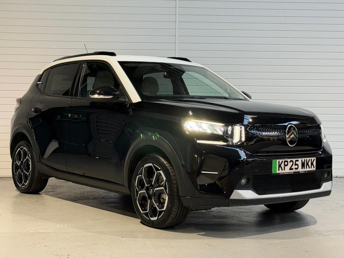 Used 2025 Citroen e-C3 Standard Range 44kWh MAX Hatchback 5dr Electric Auto (11kW Charger) (113 ps) Black at Windsors of Wallasey