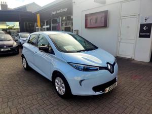 Used 2017 Renault Zoe i Expression Nav Z.E 22 kWh 100% Electric Automatic 5 Door Hatch Iceberg Blue I.D Paint at Bagot Road