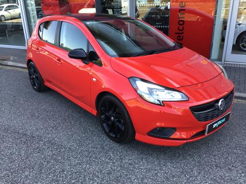 Used 2019 Vauxhall Corsa 1.4i ecoTEC SRi VX Line Nav Black Hatchback 5dr Petrol Manual Euro 6 (90 ps) Red at West End Motors Bodmin