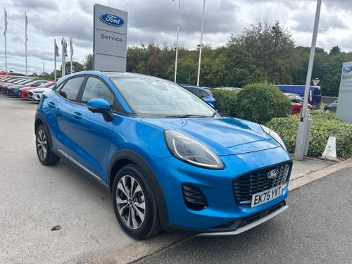 Used 2025 Ford Puma 1.0 MHEV TITANIUM MILD HYBRID MEGA SPEC Digital Aqua Blue at Lawtons of Tadcaster