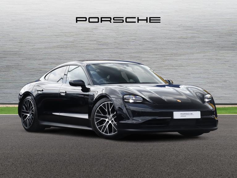 Used 2023 PORSCHE Taycan Performance Plus 93.4kWh 4S Saloon 4dr Electric Auto 4WD (11kW Charger) (571 ps) Black at JCT600