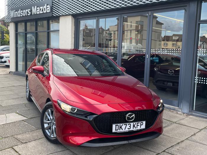 Used 2023 Mazda 3 CENTRE-LINE MHEV RED at Windsors of Wallasey