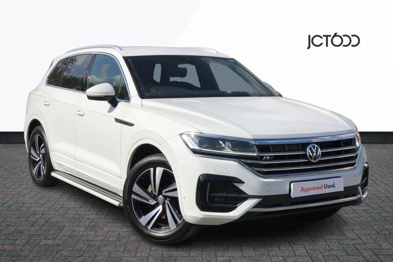 Used 2019 Volkswagen Touareg 3.0 TDI V6 R-Line Tech SUV 5dr Diesel Tiptronic 4Motion Euro 6 (s/s) (286 ps) White at JCT600