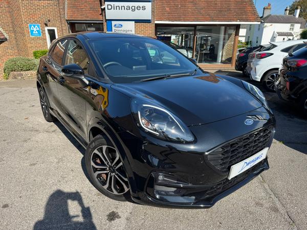 Used 2024 Ford Puma 1.0T EcoBoost MHEV ST-Line SUV 5dr Petrol Hybrid DCT Euro 6 (s/s) (125 ps) Agate Black at Dinnages