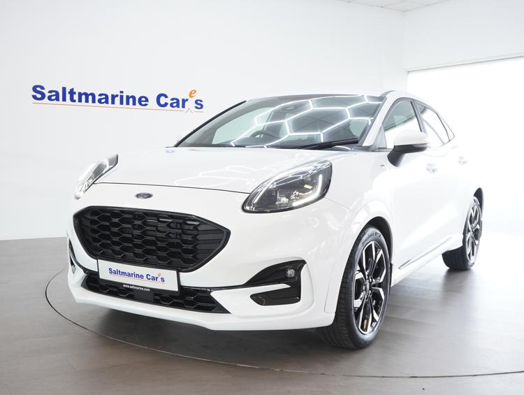Used 2023 Ford Puma 1.0T EcoBoost MHEV ST-Line X SUV 5dr Petrol Hybrid DCT Euro 6 (s/s) (125 ps) White at #sitename#