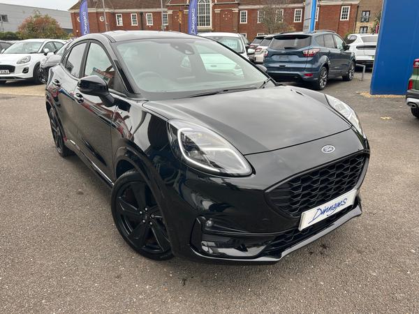 Used 2023 Ford Puma 1.0T EcoBoost MHEV ST-Line X SUV 5dr Petrol Hybrid Manual Euro 6 (s/s) (155 ps) Agate Black at Dinnages