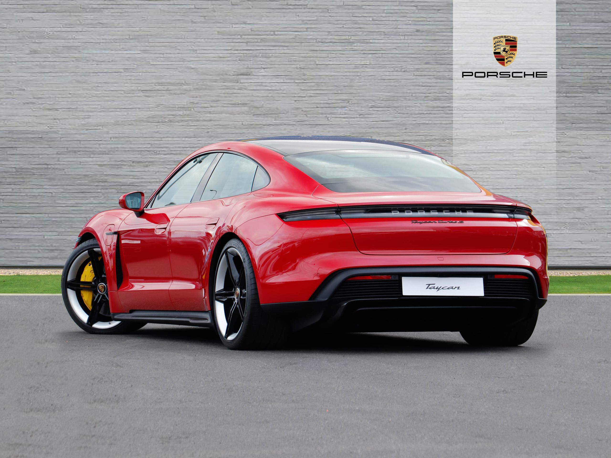 Porsche taycan turbo s shop carmine red